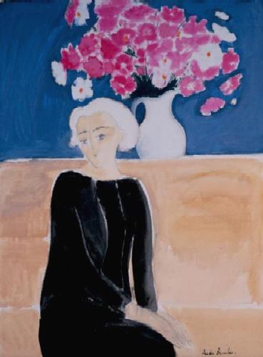 Brasilier, Chantal au bouquet de cosmos