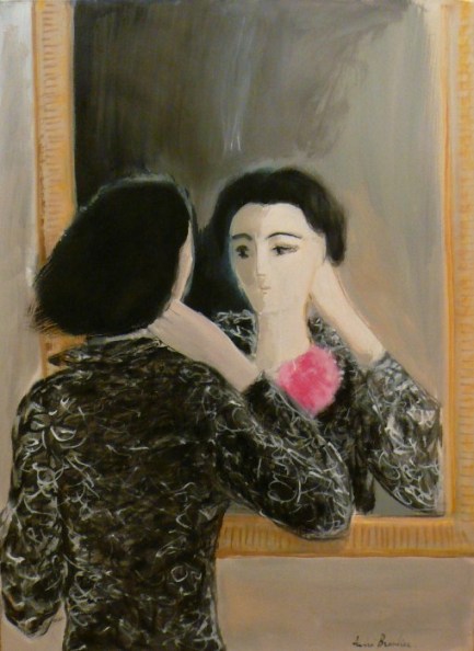Brasilier,Miroir à la rose
