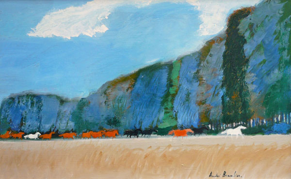 Chevaux dans la pampa. 2008.